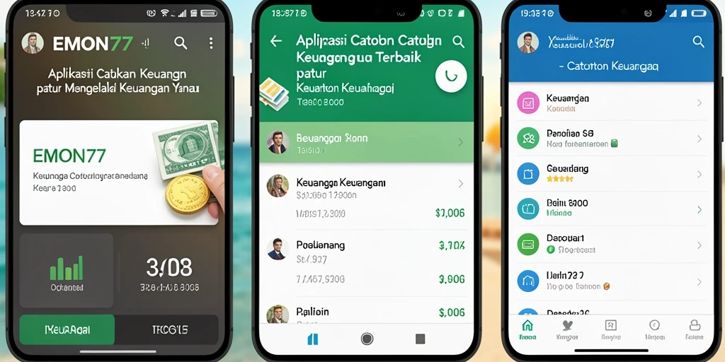 Tampilan antarmuka EMON77 yang sederhana dan fungsional.