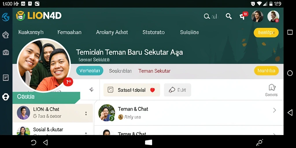 Antarmuka LION4D yang user-friendly untuk Teman Sekitar.